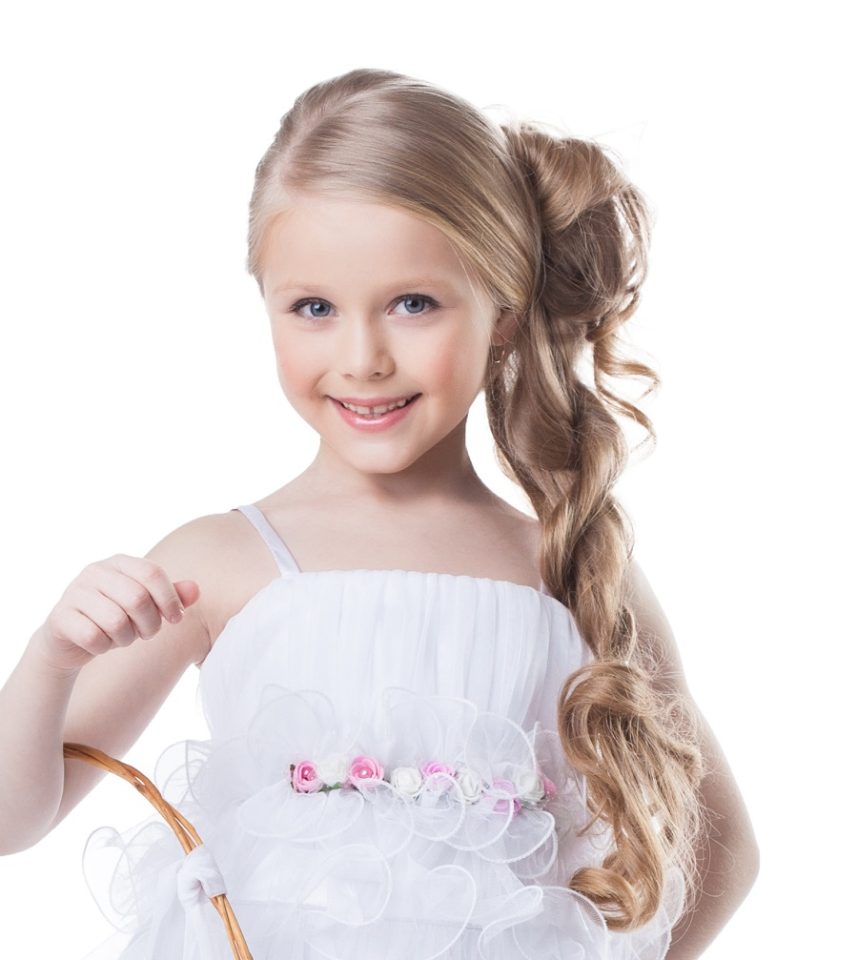 Pretty Glamorous Hairstyles For Junior Bridesmaids