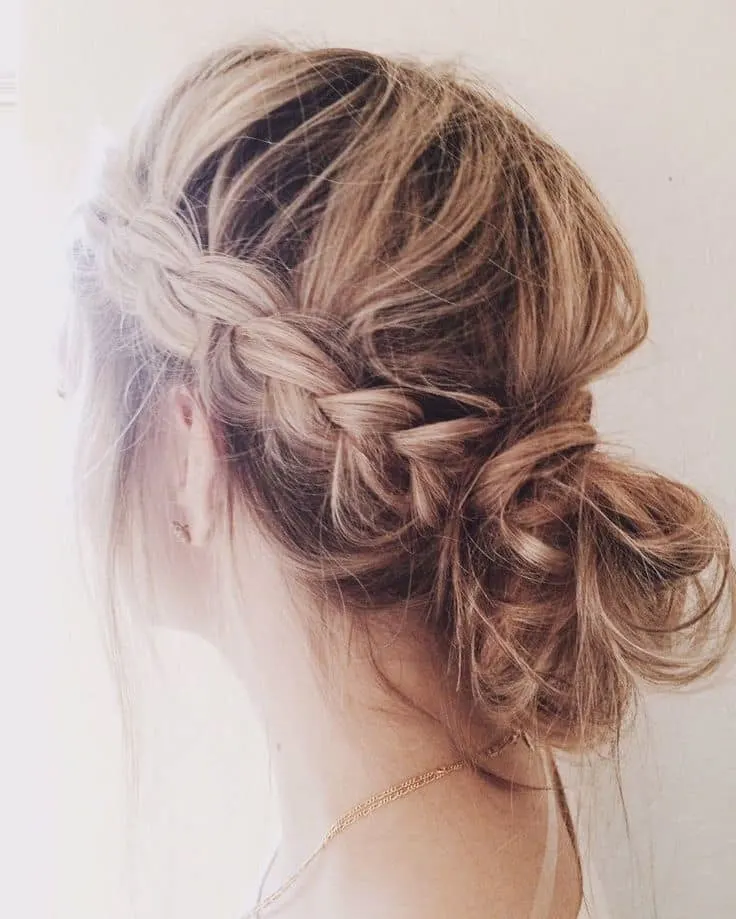 Chignon Braided Bun Hairstyles