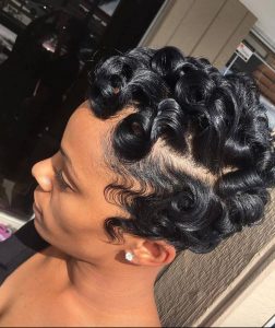 25 Sensational Pin Curls on Black Hair