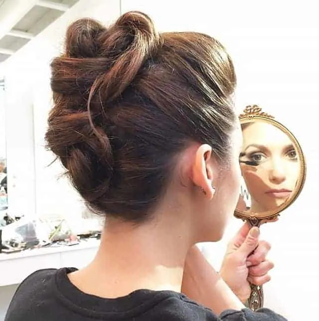 updo Women with Long Hairstyle