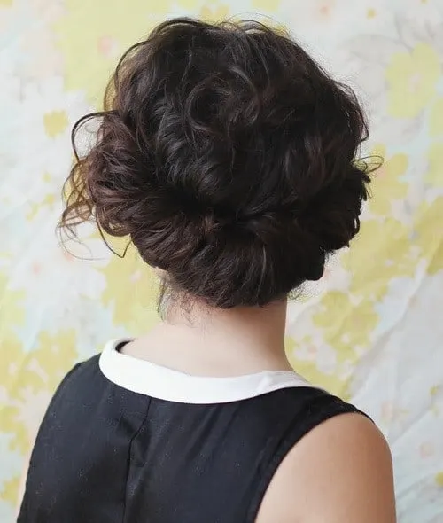  Low twist updos curly hair for women