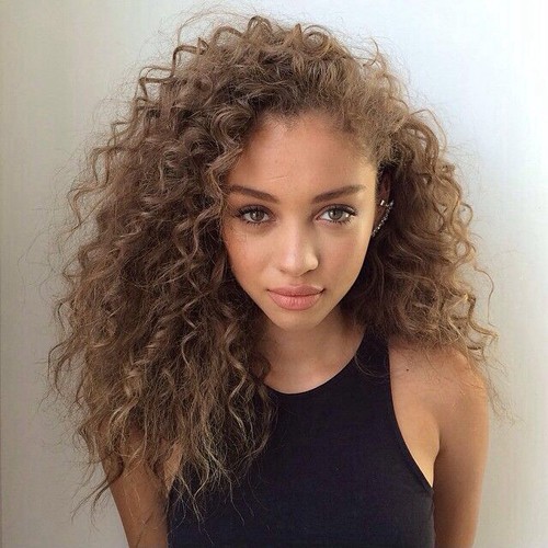 Golden Brown Hair Colors for Light Skin girl 