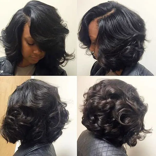 beautiful Pin Curls on Black hair for black girl