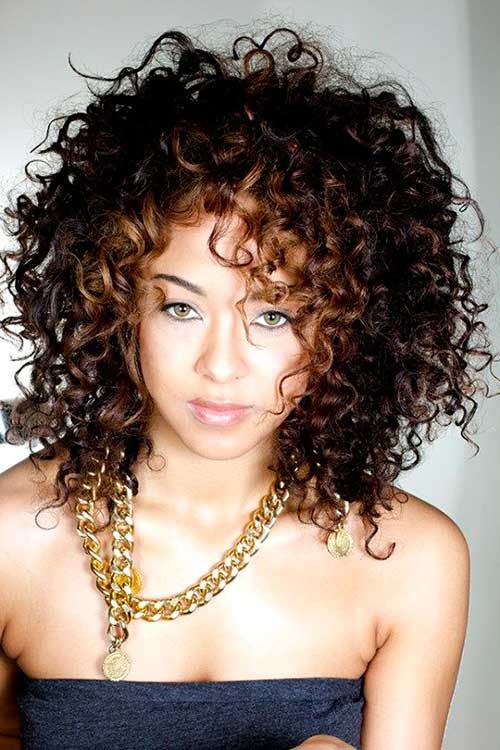 Short Layered Curly Hairstyle for women