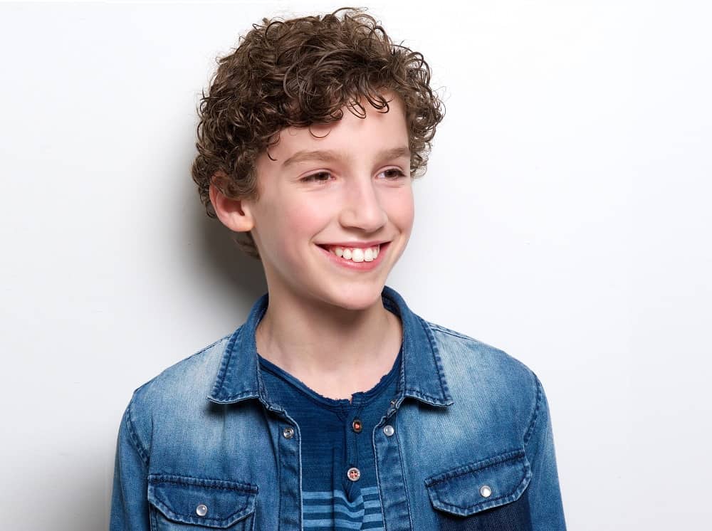 12 year old boy's curly haircut