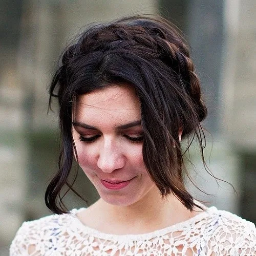 Milkmaid Braid hairstyle for girl 