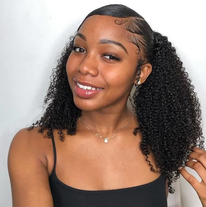 How to Create This Braided Curly Ponytail  Cosmos The Braid Up