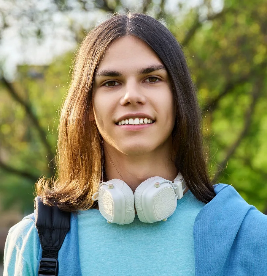 17 year old boy long haircut