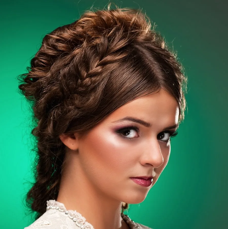 1800s updo for long hair