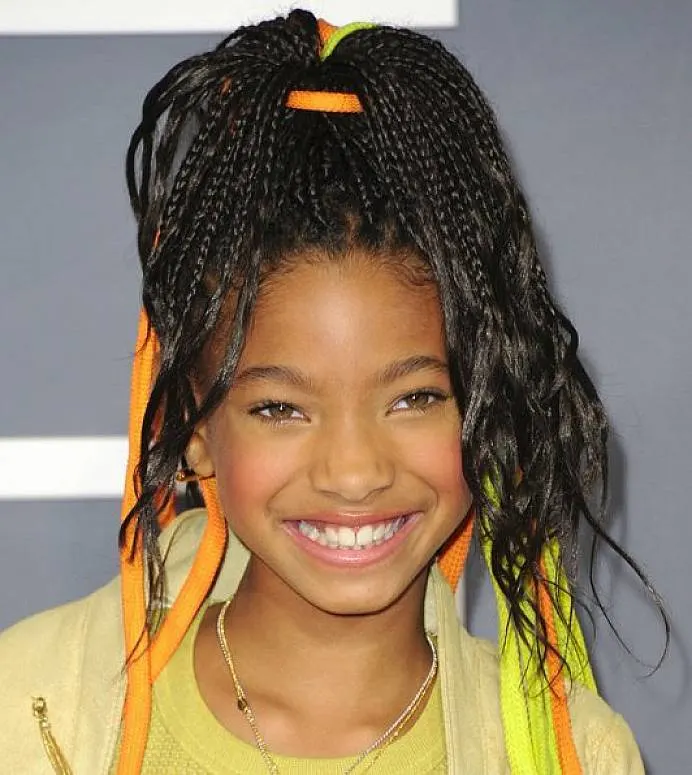 Curly Braids hairstyle for girl