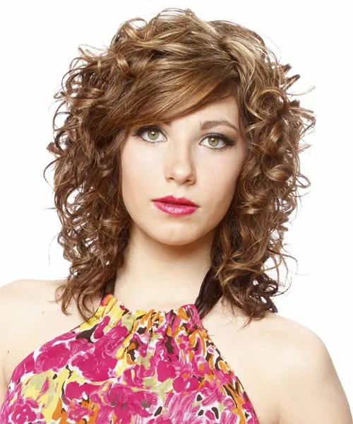 Layered Curly Hairstyle