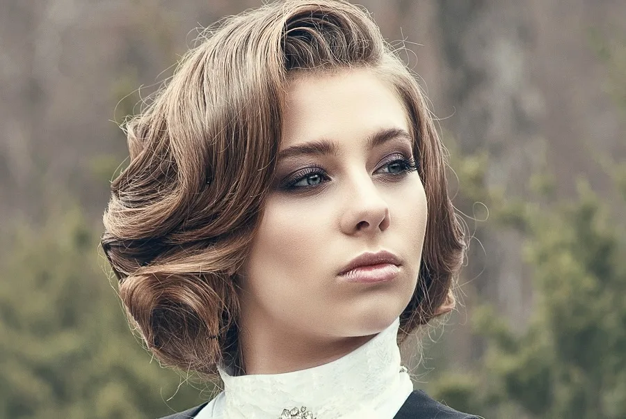 1900s hairstyle for thick hair