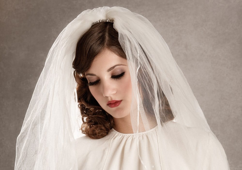 1920s wedding hairstyle