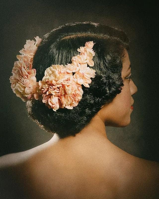 1930s wedding hair