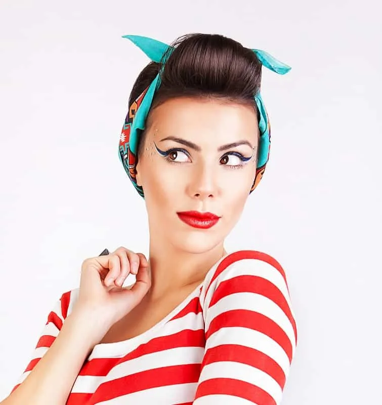 1940's pompadour hairstyle for women