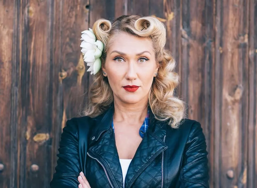 1940s victory rolls for older women