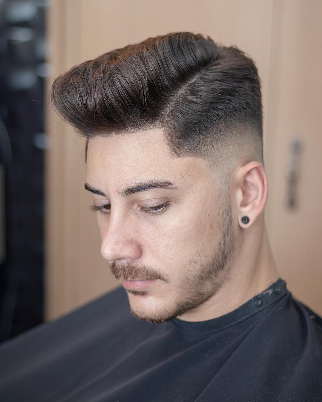1950s mens side part haircut