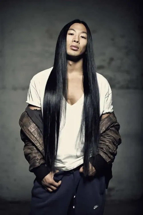 Asian Men with Long Hairstyle 
