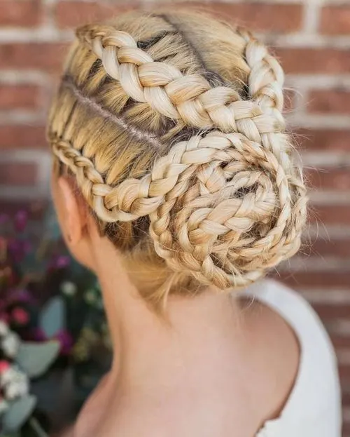  2 Dutch Textured Braid hairstyle for girl