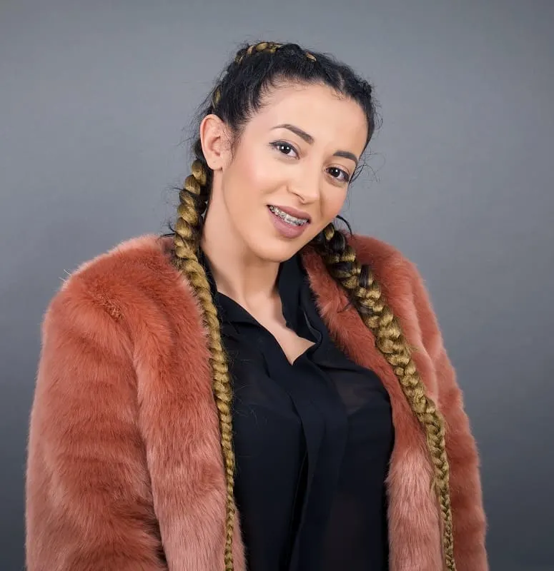 2 braids for mixed girls