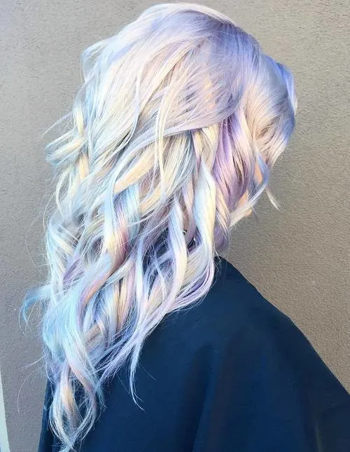 lavender and teal hair