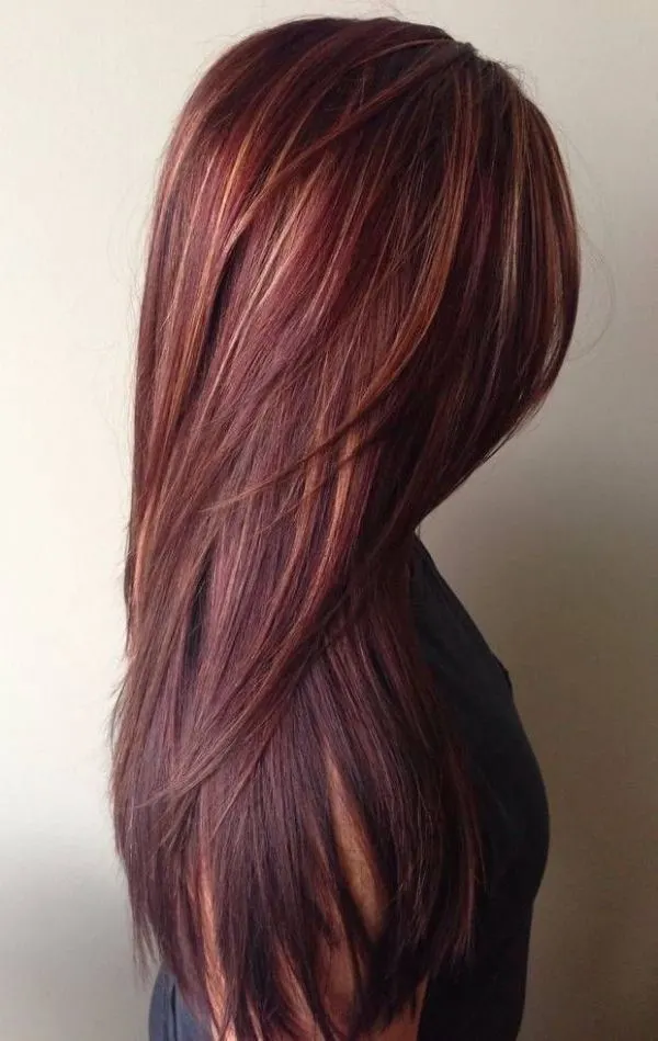 Dark Unique Hair Color Idea for Women 