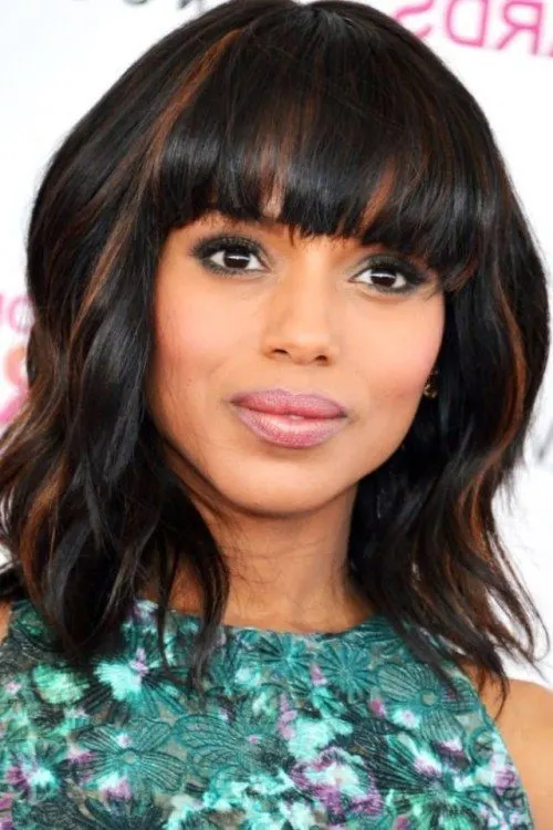 The Wavy Weave black layered haircut