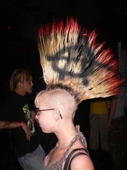  Mohawk hairstyle for school girl