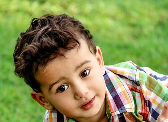 Little boy Fizzy Haircut