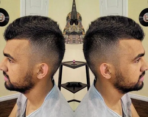 coolest faux hawk hairstyle for men13