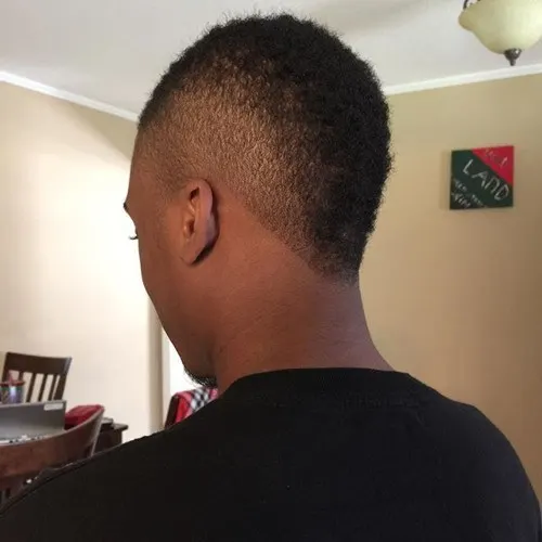 low fade faux hawk hairstyle