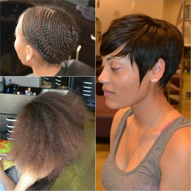 The Pixie Cut sew-in hairstyle