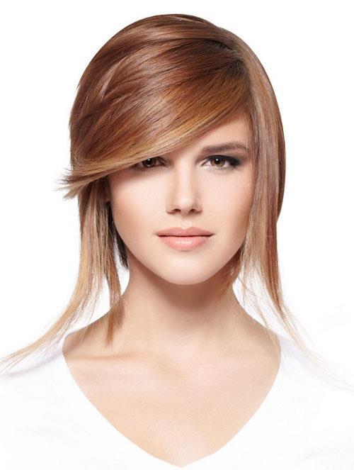 Heavy Side Fringe hair style you like