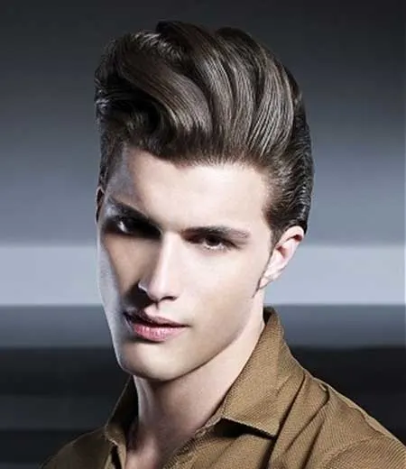 Classic Pompadour haircut