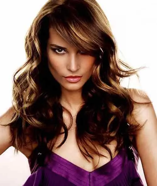 Wavy Bangs Hairstyles for Teenage Girls