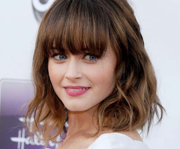 Medium Shoulder Length haircut with bangs