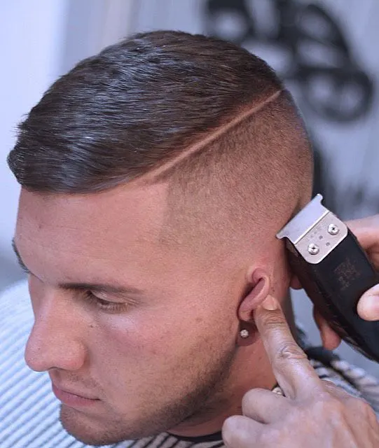 men Fohawk Fade Hairstyle 