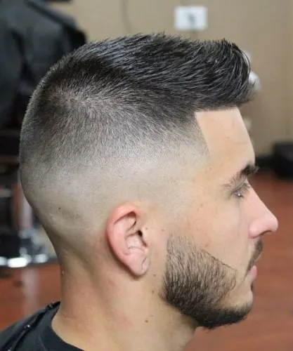 young simple Fade cut hair