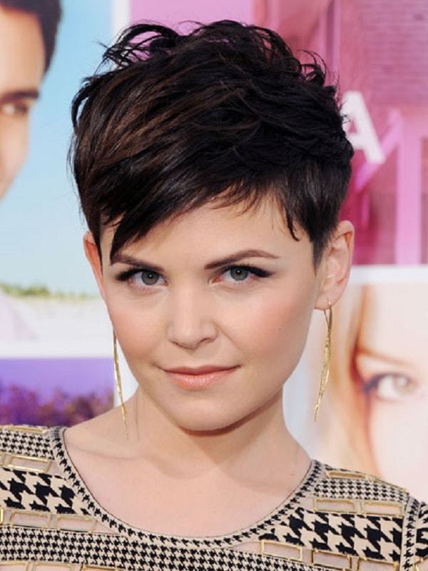 short hair styles round face