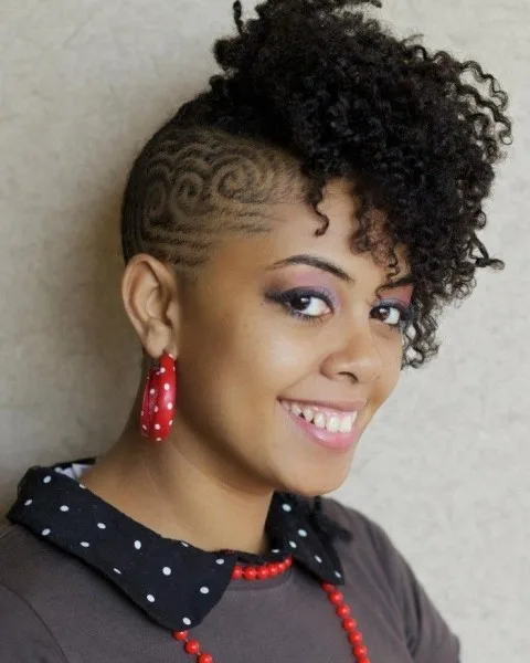 black girl short haircut