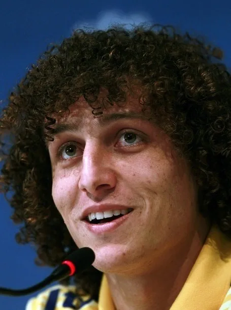 David Luiz's curly hairstyle