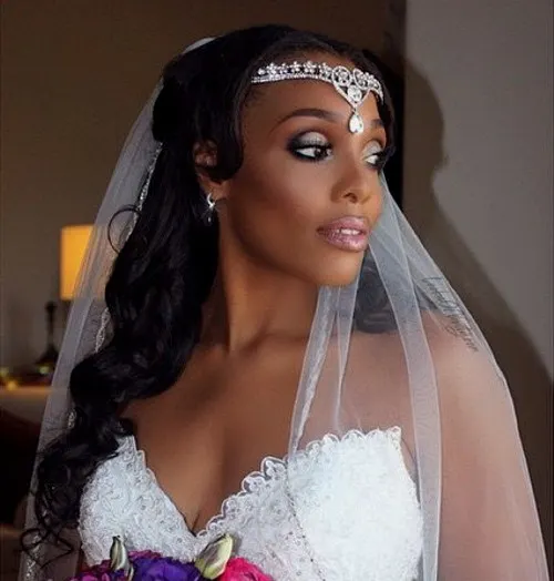 black wedding hairstyle for black women 