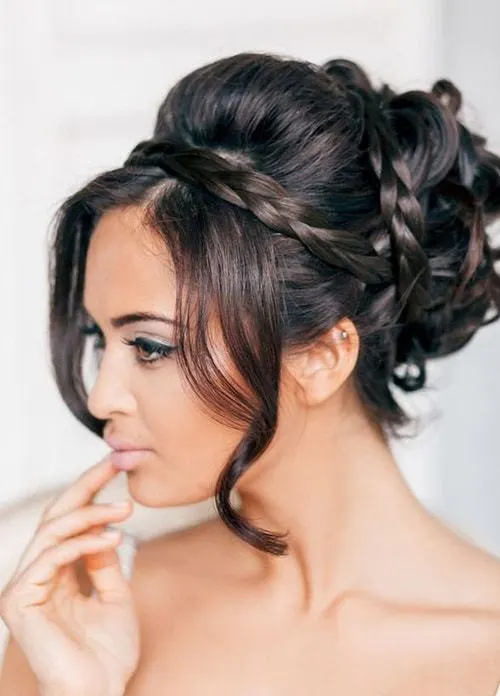 black bridesmaid hairstyle for girl