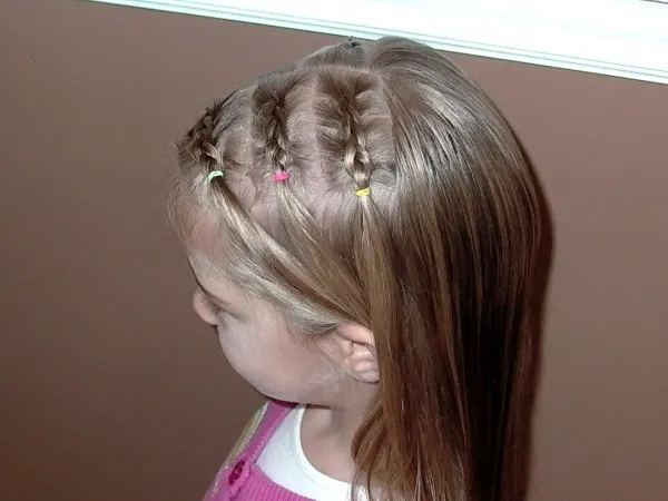 little braided hairstyle