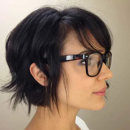 short hairstyles for girl with thick hair 
