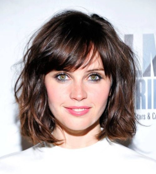 nice short hair side swept bang for cute girl