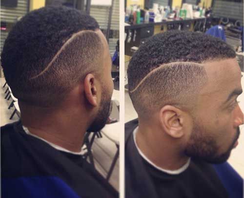 black men low taper fade hairstyle