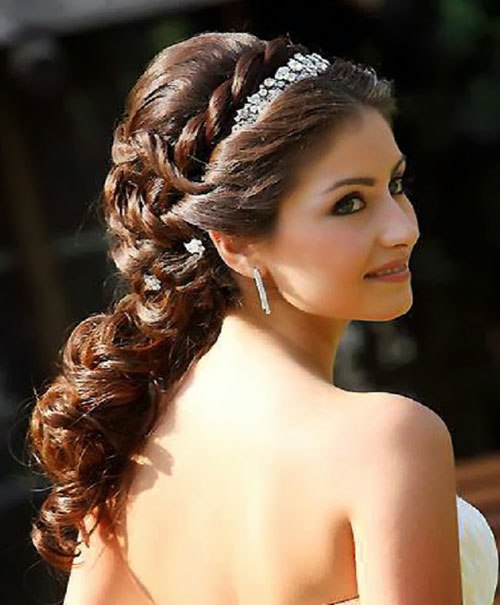 long twists wedding hair for girl