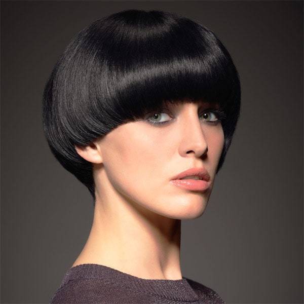 Woman Bowl Cut