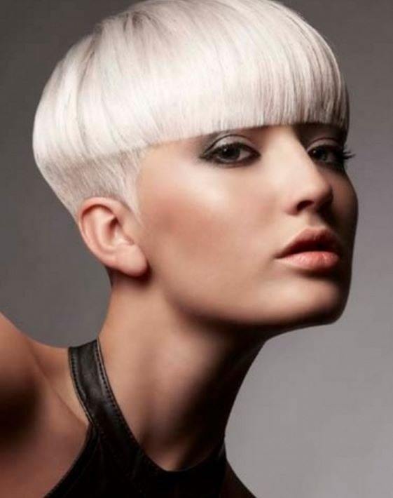 Undercut bowl cut hair for women